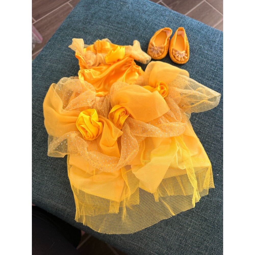 My Disney Girl Doll 18" Belle Outfit Dress shoes Disney Parks